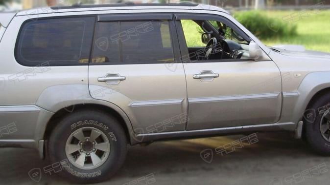 Дефлекторы окон (ветровики) Hyundai Terracan 2001-2007 (Хюндай Теракан) Кобра Тюнинг