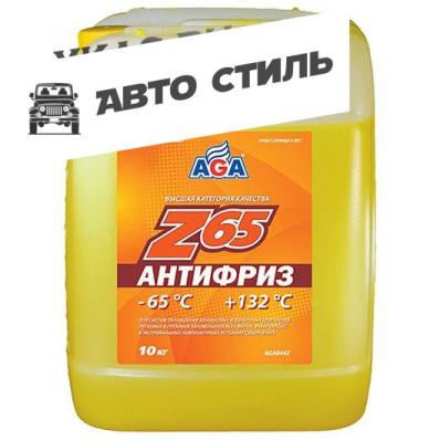 AGA 044Z Антифриз 10литр. желтый -65С